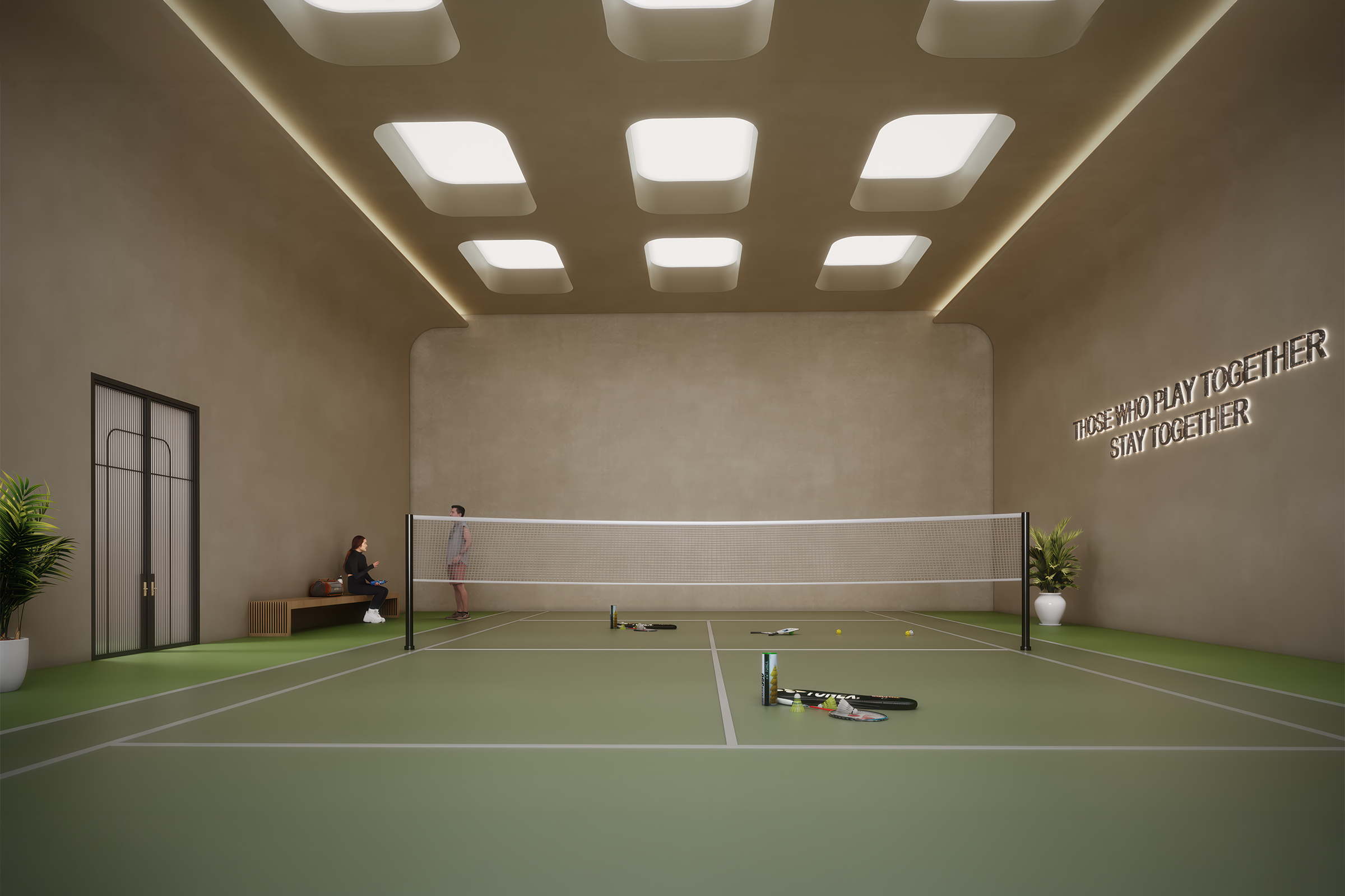 Badminton court